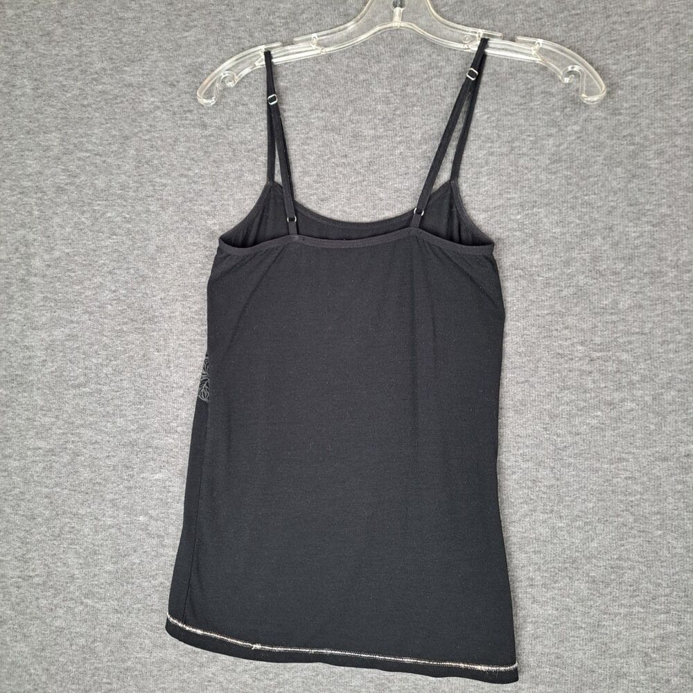Delta Tank Top Black Minnie Mouse‎ Gold Sparkle Social Butterfly Stretch Shirt S - Picture 2 of 10